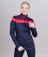 Разминочная куртка Nordski Motion BlueBerry/Pink W 42-L 